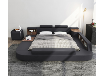 Postele Moderní Hotel Multifunkční Dvojlůžková Luxusní Designová Postel čalouněná