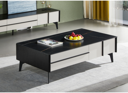 Couchtisch Stůl Obývací pokoj Dřevěný stůl Designér Luxus Konferenční stůl Nový