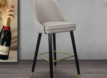 Barový stolička Barový nábytek Lounge sedací kruh Designový stolička Ocelové nohy