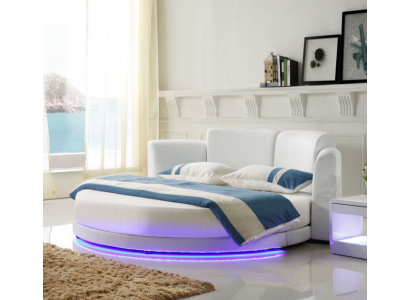 Postel Kolo Postele Dvojitý Luxusní Ložnice Nábytek Kruhový Hotel Rám Nový