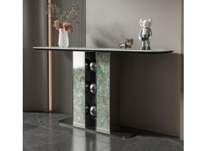 Moderní luxusní konzolový stůl designové šedé dřevo obývací pokoj nový nábytek