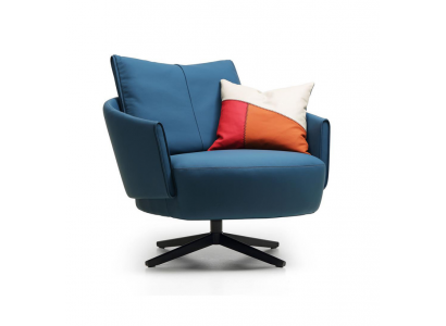 Design křeslo textil luxusní gauč 1,5místná pohovka relaxační obývací pokoj nová