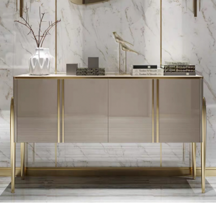 Designer Kommode Anrichte Schrank Regal Holz Luxus Kommoden Sideboard Designérská komoda Skříň Regál Dřevo Luxus Komody Sideboard