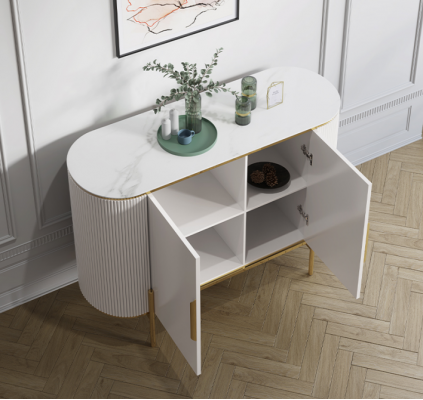 Designer komoda Sideboard skříň Moderní obývací pokoj komody dřevo Nový