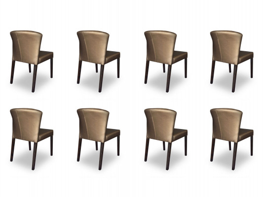 8x židlí, židle, čalounění, design, opěrka, souprava, křeslo, kompletní, moderní sada, nový.