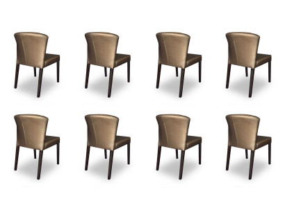 8x židlí, židle, čalounění, design, opěrka, souprava, křeslo, kompletní, moderní sada, nový.