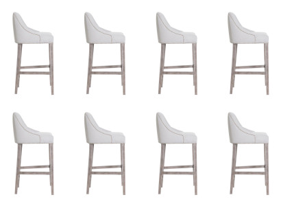 Design barový stolička 8x židle taburet pult baru set židle kompletní sada nový