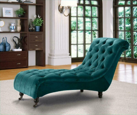 Chesterfield sametová lehátka Chaise Lounge Designer Sofa Club Liege Textilie Tkanina Polštář