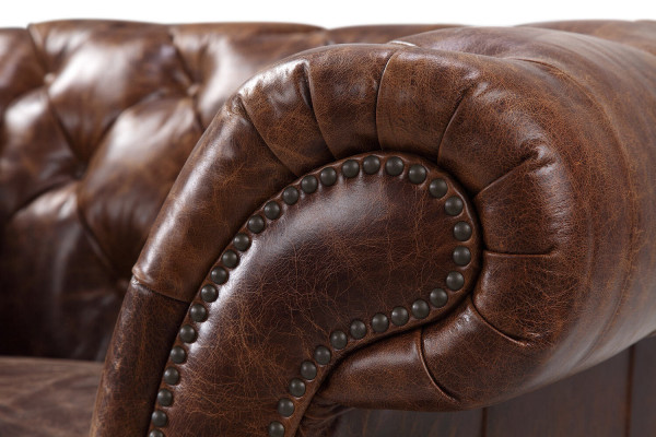 Chesterfield Pohovka Pohovka Polstrování 1 Místní Křeslo Pohovky Design Polstrování Kůže Nový