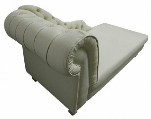 NAPOLEON Chesterfield Chaiselounge Liege Couch Sofa Ledersofa Textil - NAPOLEON Chesterfield Chaiselounge Ležící Pohovka Křeslo Kožená Pohovka Textilní