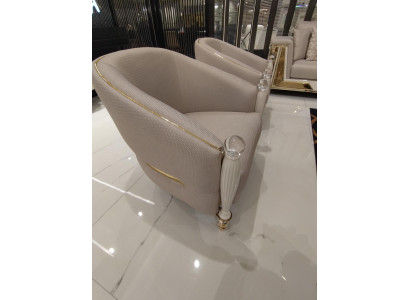 Křeslo čalouněný sedák Design křeslo Pohovka Relax tkanina Moderní design Křeslo Nový