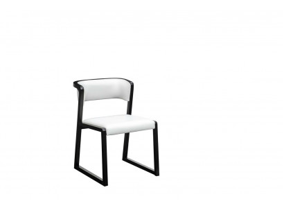 Židle 1x Jídelna Klubové židle Křesla Designéři Dřevo Lounge Itálie Potah Bílý