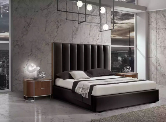 Postel noční stolek 2x Luxus ložnice set Kompletní pokoj nábytek Nový