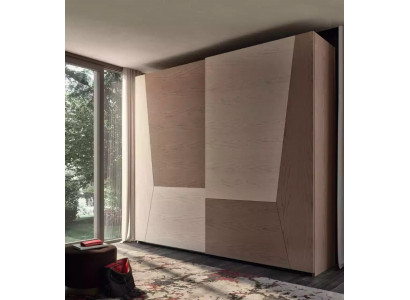 Šatní skříň hnědá ložnice Materiál dřevo Skříň Luxus Moderní