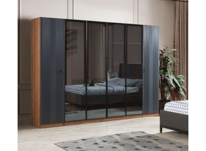 Luxus šatní skříň ložnice Styl Moderní Dřevěný Nábytek Skříň s 6dveřmi