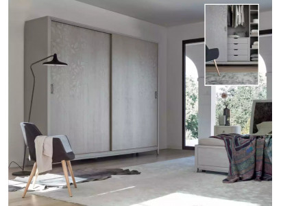 Ložnice Šatník Materiál Dřevo Skříň šedá Moderní Nová
