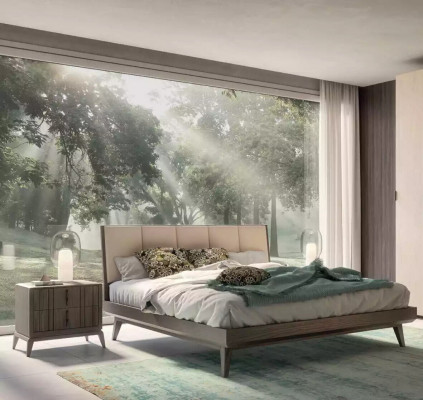 Ložnice sada postel 2x noční stolky šatní skříň Design Luxus nový 4dílný