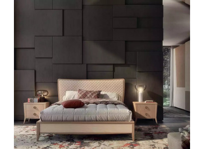Ložnice s postelí 2x noční stolky Design Luxus nové 3 kusy Moderní dřevo