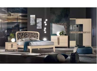 Ložnice set postel 2x noční stolky šatník Design Luxus nový 6dílný