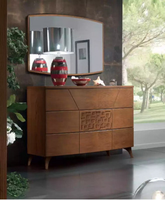 Ložnice Sada Postel 2x Noční stolky Komoda Design Luxus nový 5-dílný.
