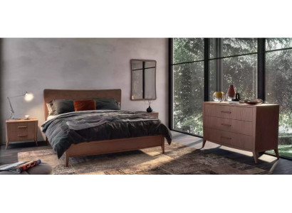 Ložnice set Postel 2x Noční stolky Komoda Design Luxusní nábytek 4 kusy