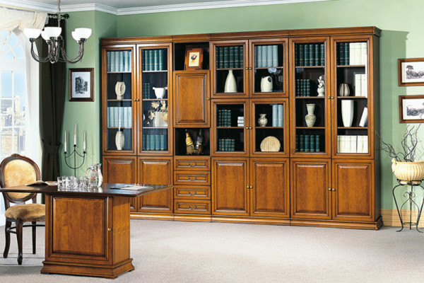 Klasický knihovník komoda šatní skříň skříň vedlejší skříň