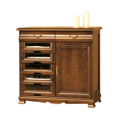 Klasický komoda přistavovací skříň venkovský komody skříň s přihrádkami.