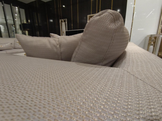 Luxusní sedací souprava 3+3+1 sedák Design nábytek Beige křeslo Pohovka Textilie Dřevo Nový.