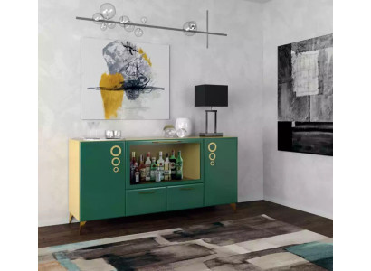 Komoda Luxus nová Zelená konzola Moderní obývací pokoj komody Dřevo