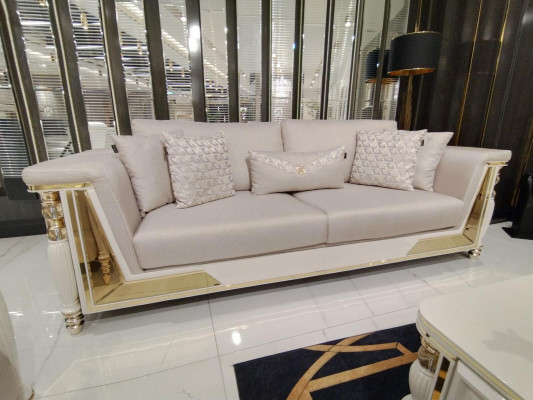 Pohovka třímístná čalouněná 3místné pohovky design luxusní nábytek textilie nové