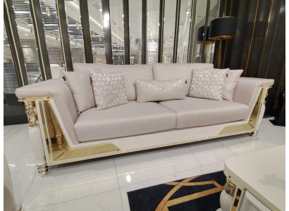 Pohovka třímístná čalouněná 3místné pohovky design luxusní nábytek textilie nové