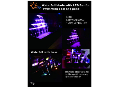 Vodopád bazén zařízení Fontána Nerez dekorace Fontány Bazény