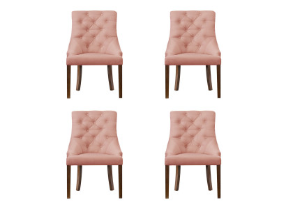 4x Chesterfield křeslo Lounge Club čalouněný židle židle sedadlo sada opěr.
