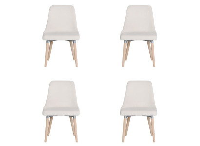 4x Designové polstrové židle sady židlí.