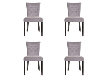 4x Křesla s polštářem Design Polster Stuhl Seht Garnitur Sessel Lounge Club Set Modern