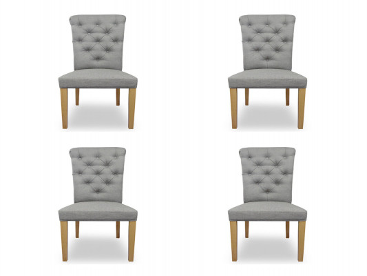 4x židle židle potah Design Lounge sedadle opěrka souprava křesel Chesterfield