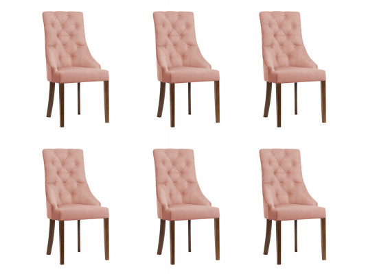 6x Chesterfield křeslo Lounge Club polštář židle židle sada opěra
