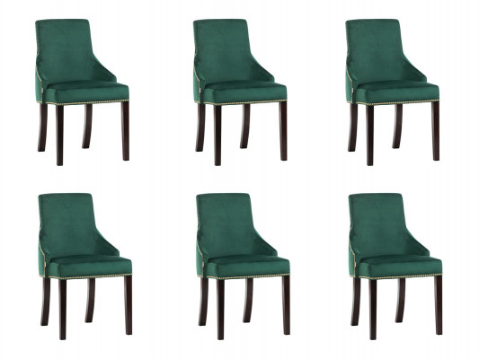 6x Design Křesla s polstrováním Moderní Sada klubových křesel Lounge