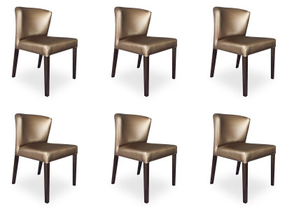6x židle židle polstrování design židle garnitur křeslo kompletní moderní sada
