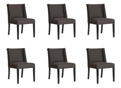 6x židle křeslo polstrované designové lounge klubové sezení opěrná sestava křeslo nové