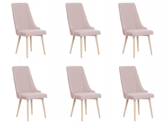 6x židle židle polstrování moderní set designu garnitury křesílek zcela nové