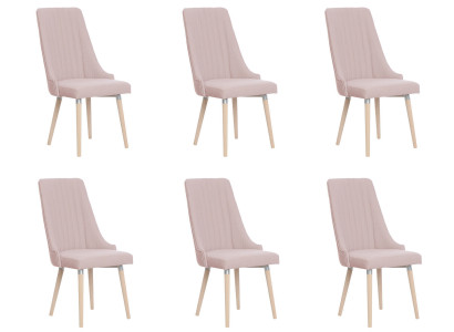 6x židle židle polstrování moderní set designu garnitury křesílek zcela nové