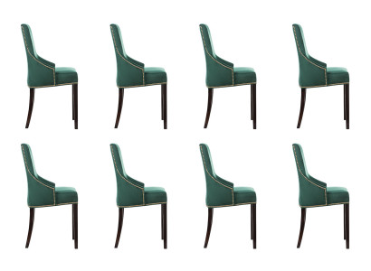 8x designové polstrování sezení židlí Kresla sestava křesel posezení klubová sestava