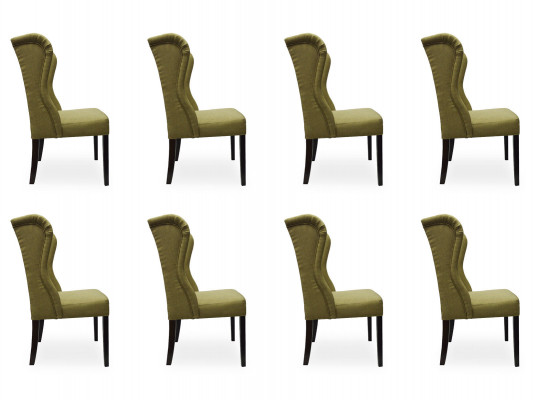 8x Design Polster Sitz Stühle Stuhl Seht Garnitur Sessel Lounge Club Set  8x Design polstrované židle židle Viz sestava křeslo křeslo křesel klubovna set