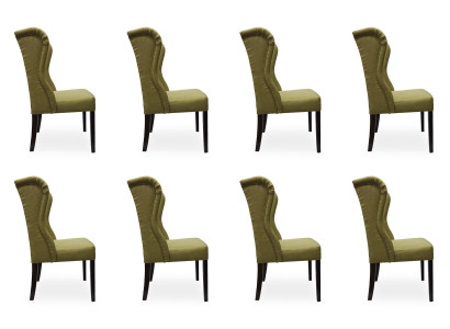 8x Design Polster Sitz Stühle Stuhl Seht Garnitur Sessel Lounge Club Set  8x Design polstrované židle židle Viz sestava křeslo křeslo křesel klubovna set