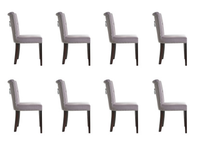 8x Polstrové židle židle Seht Garnitur Křesla Lounge Club Set