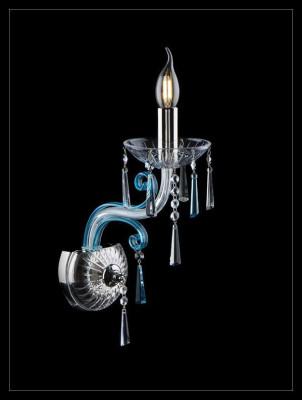 Nástěnná lampa Bohemia lustr v antickém stylu Nástěnné lampy Světelně modré