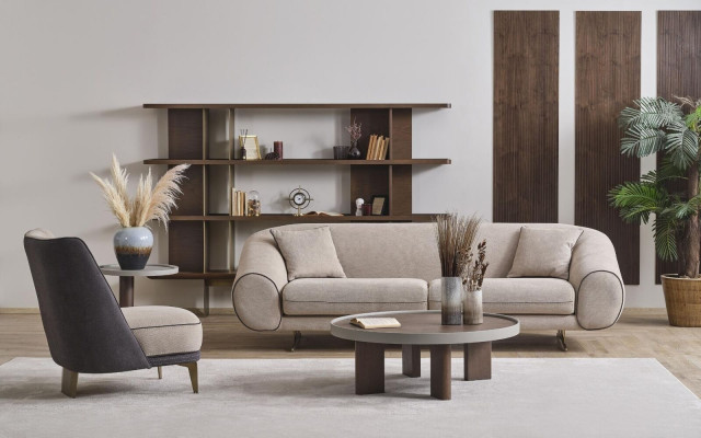 Obývací pokoj nábytek Designer 3+1 Místný Luxusní Křeslo Konferenční Stůl Konzolový Stůl