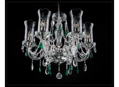 Design Bohemia Lustry Stropní svítidla Modrá krystalová lampa Svítidla