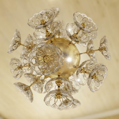Křišťálový lustr Náhrdelník Stropní lampa Visací lampa Elite Bohemia Květ Nový